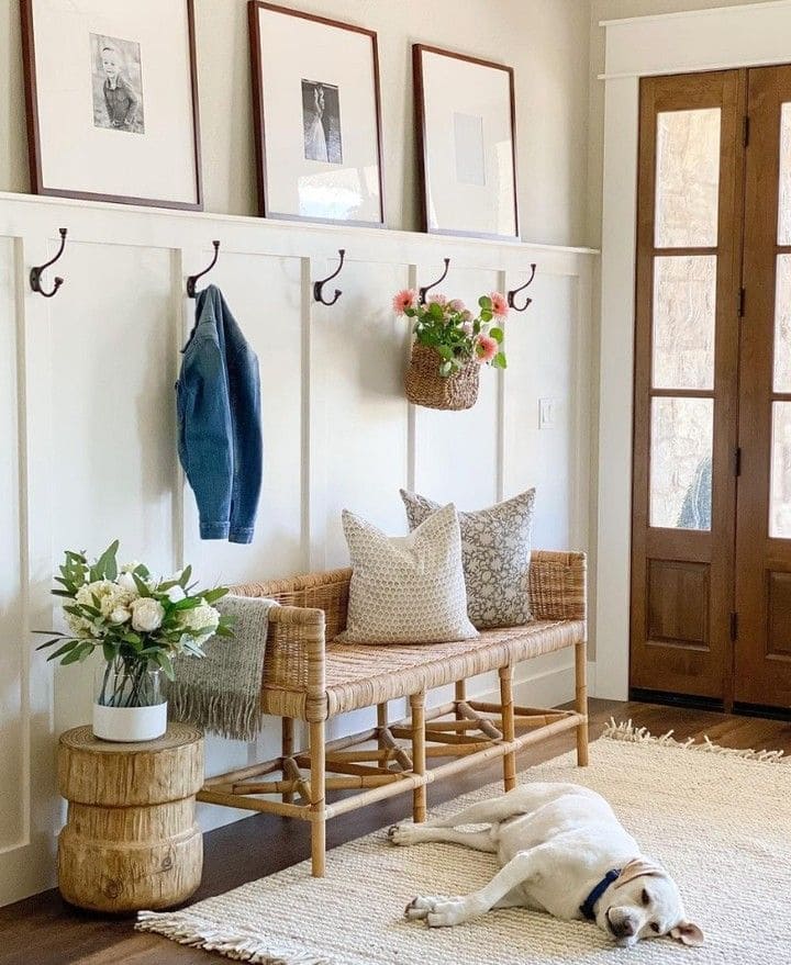 Whimsical Boho Entryway Bench Delight