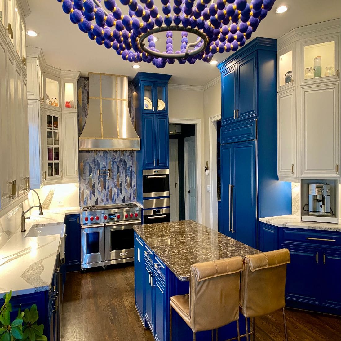 Artistic Luxury with Bold Royal Blue