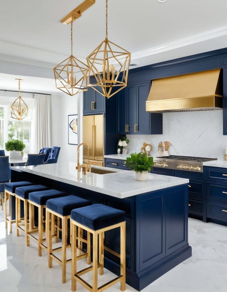 Bold Navy and Gold Elegance Design