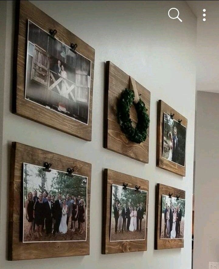 Timeless Pallet Photo Display