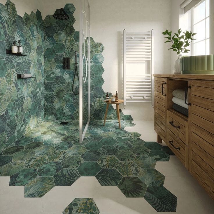 Botanical Hex Tile Flow