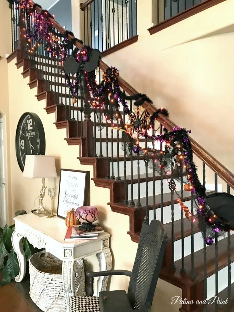 Charming Chaos Halloween Banister