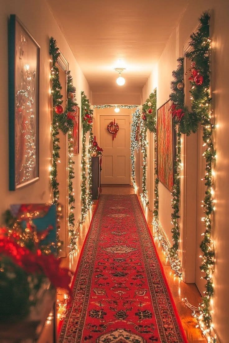 Classic Christmas Hallway Glow