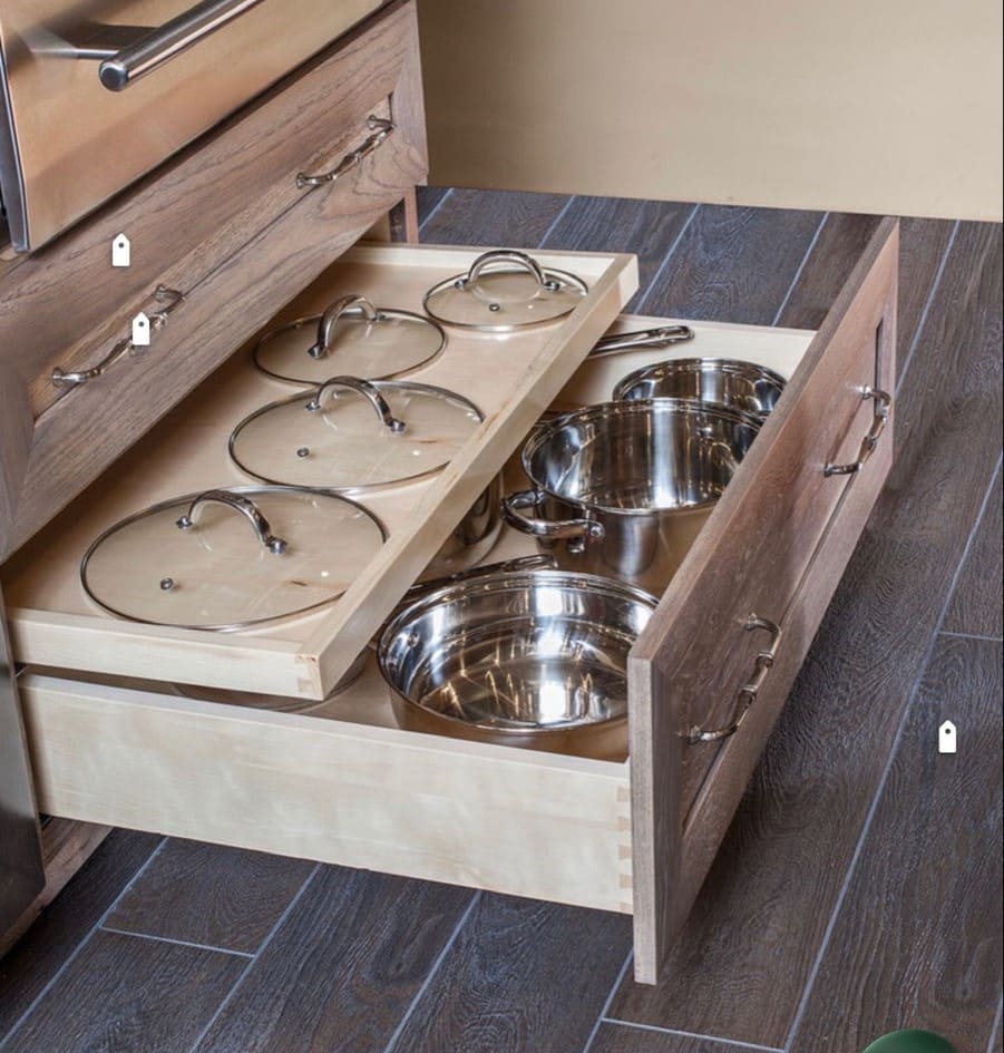 Dual-Layer Pot and Lid Drawer