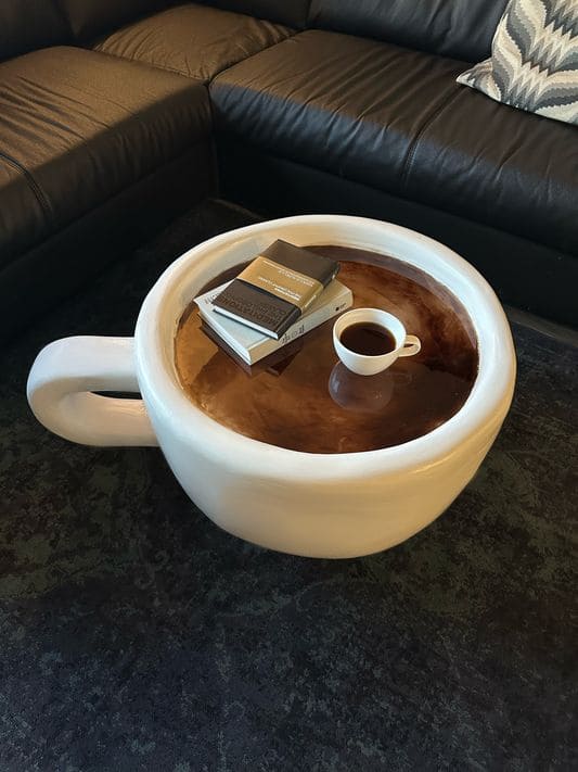 Giant Coffee Cup Table