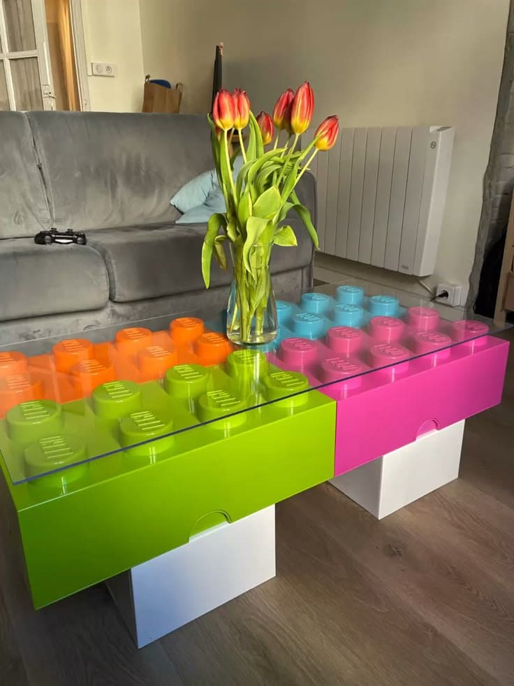 Giant LEGO Block Coffee Table