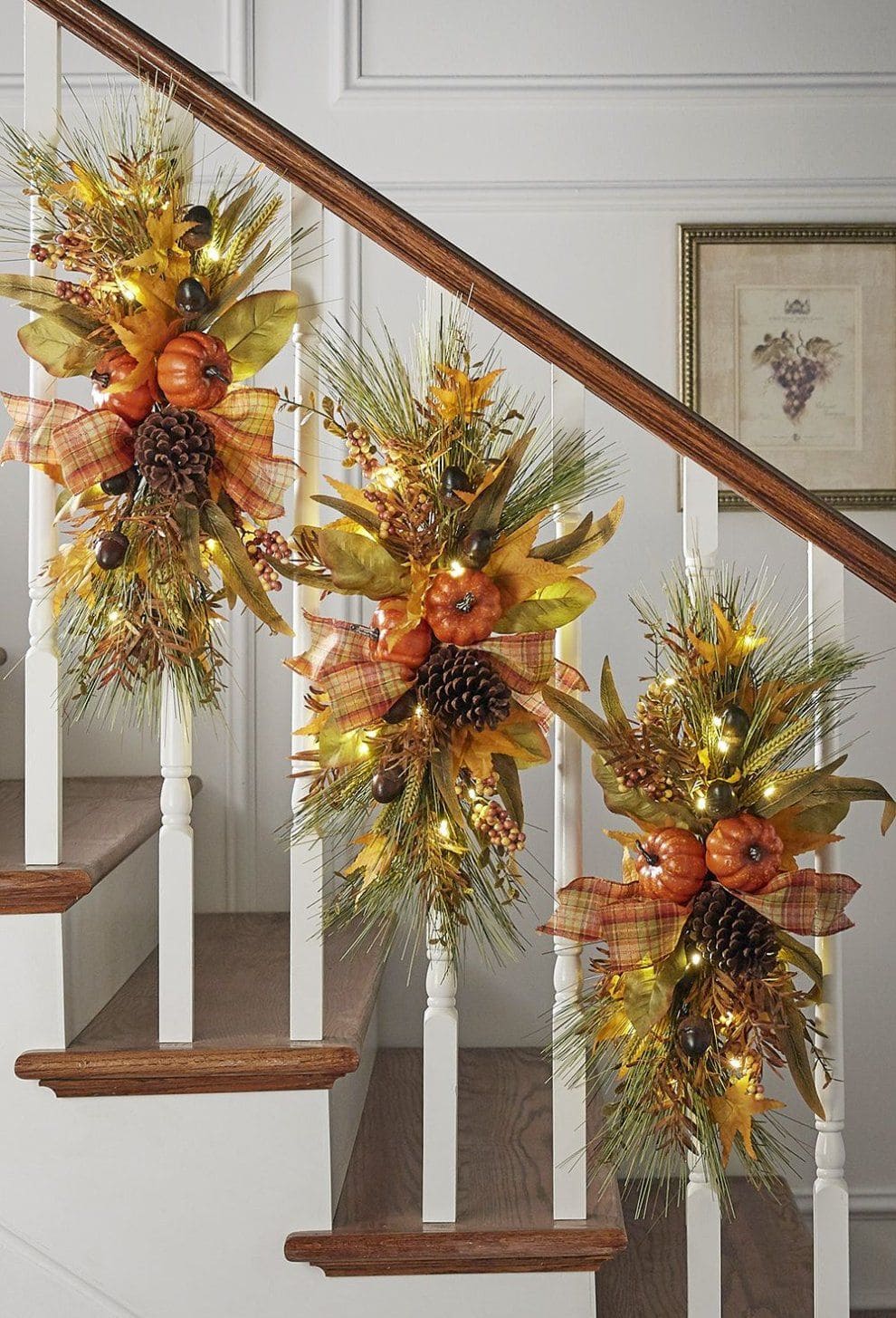 Golden Harvest Stair Garland