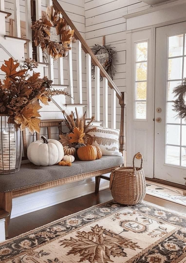 Harvest Welcome Stairway Bench