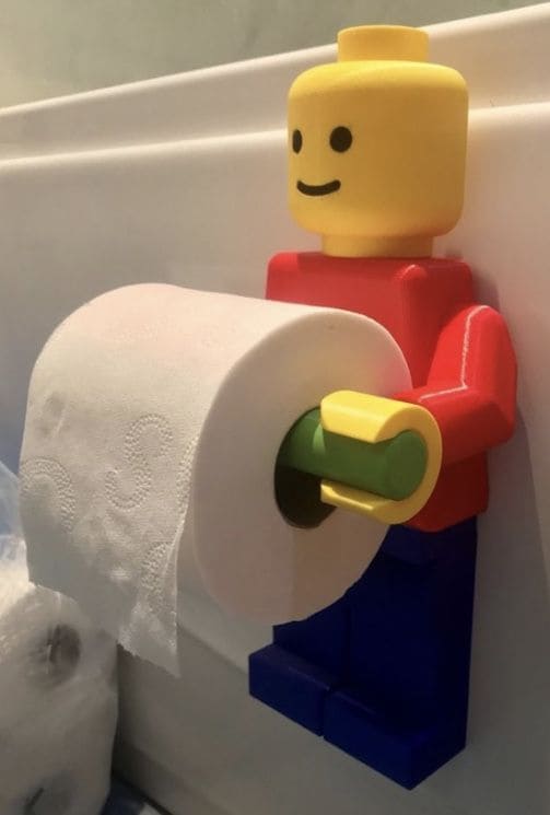 LEGO Minifigure Toilet Paper Holder