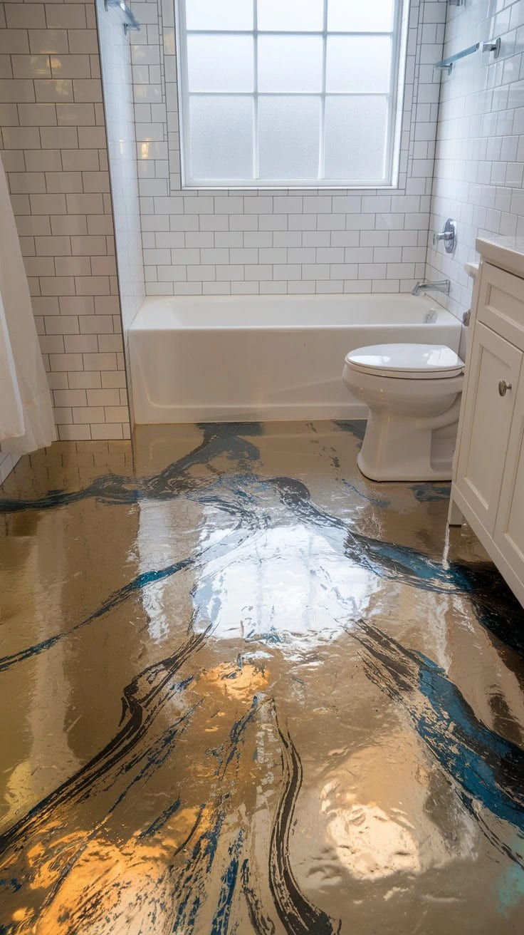 Liquid Galaxy Epoxy Floor