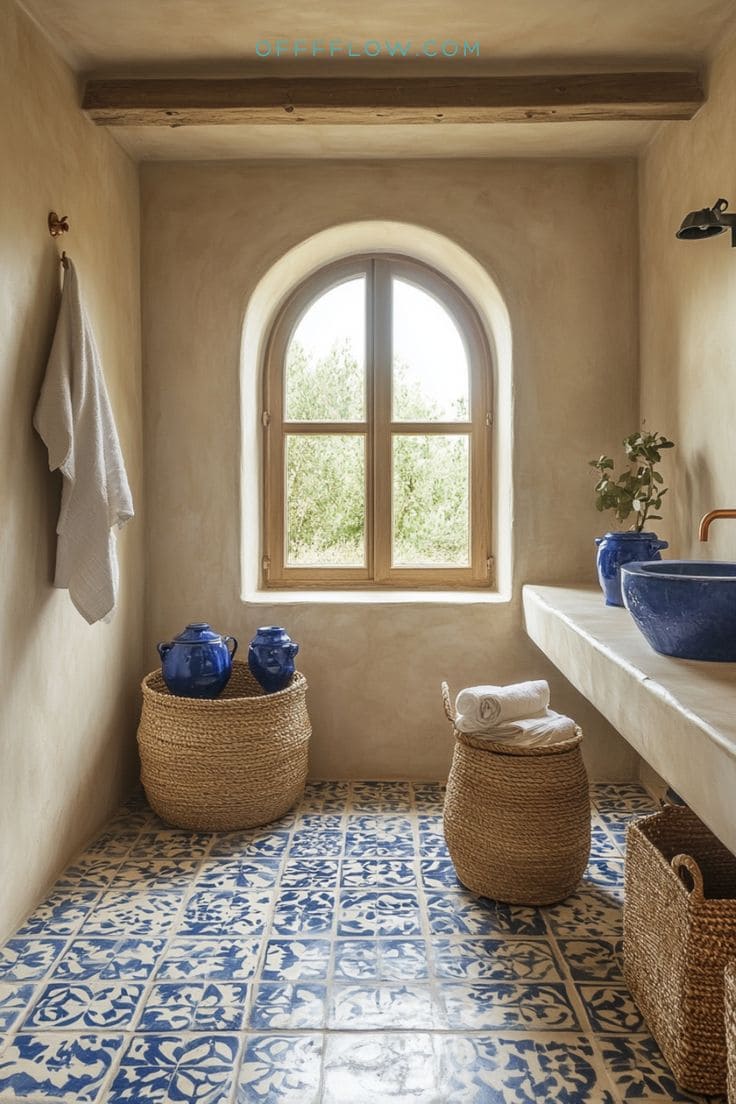 Mediterranean Soul with Rustic Blue Accents