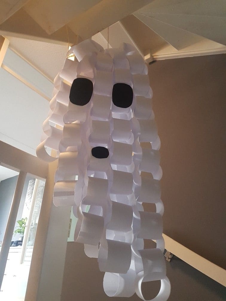 Paper Chain Ghost Hanging Decor