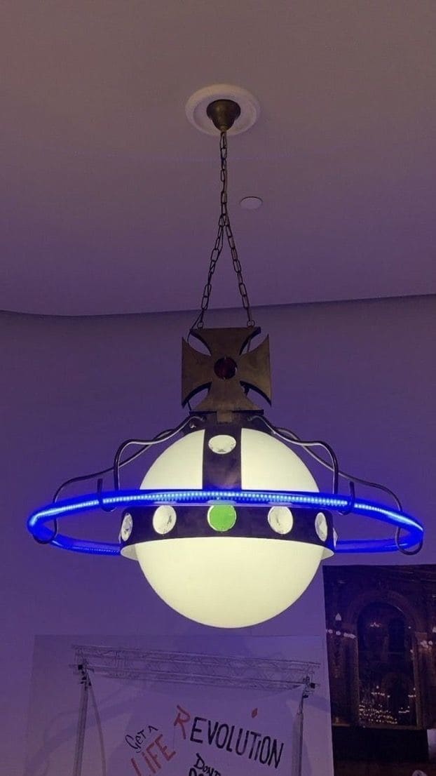 Punk Planet Chandelier