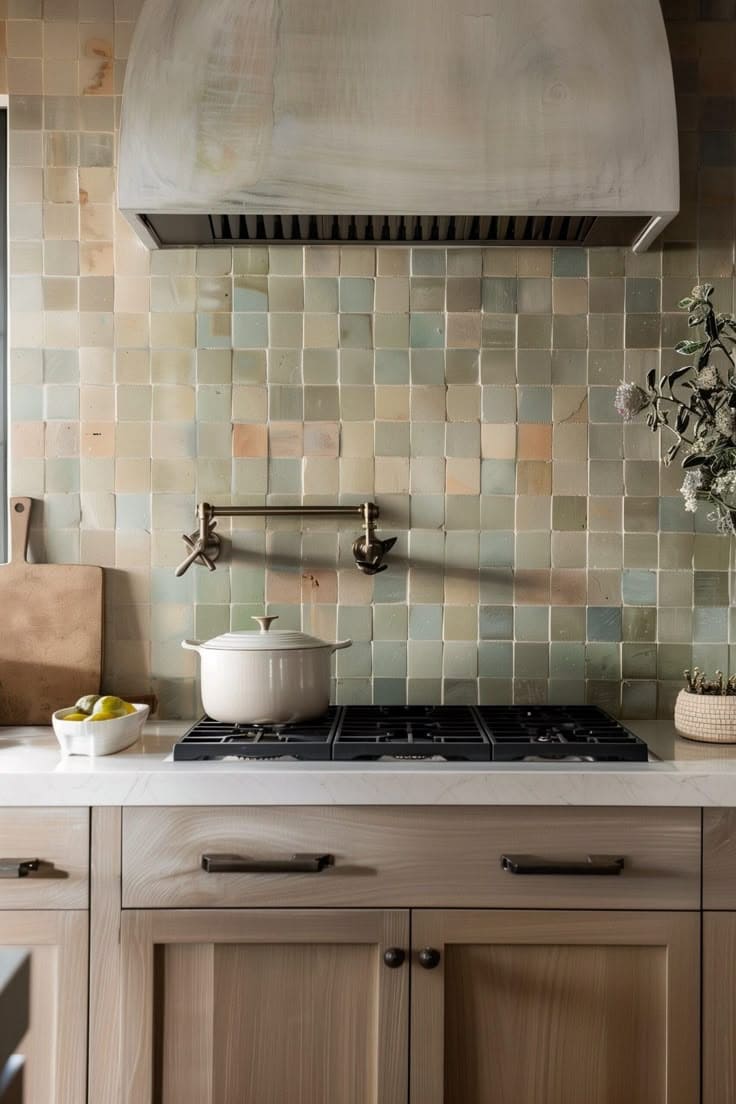 Soft Clay Horizon Backsplash