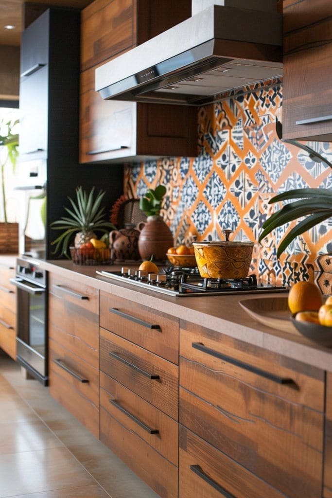 Sunset Spice Tile Backsplash