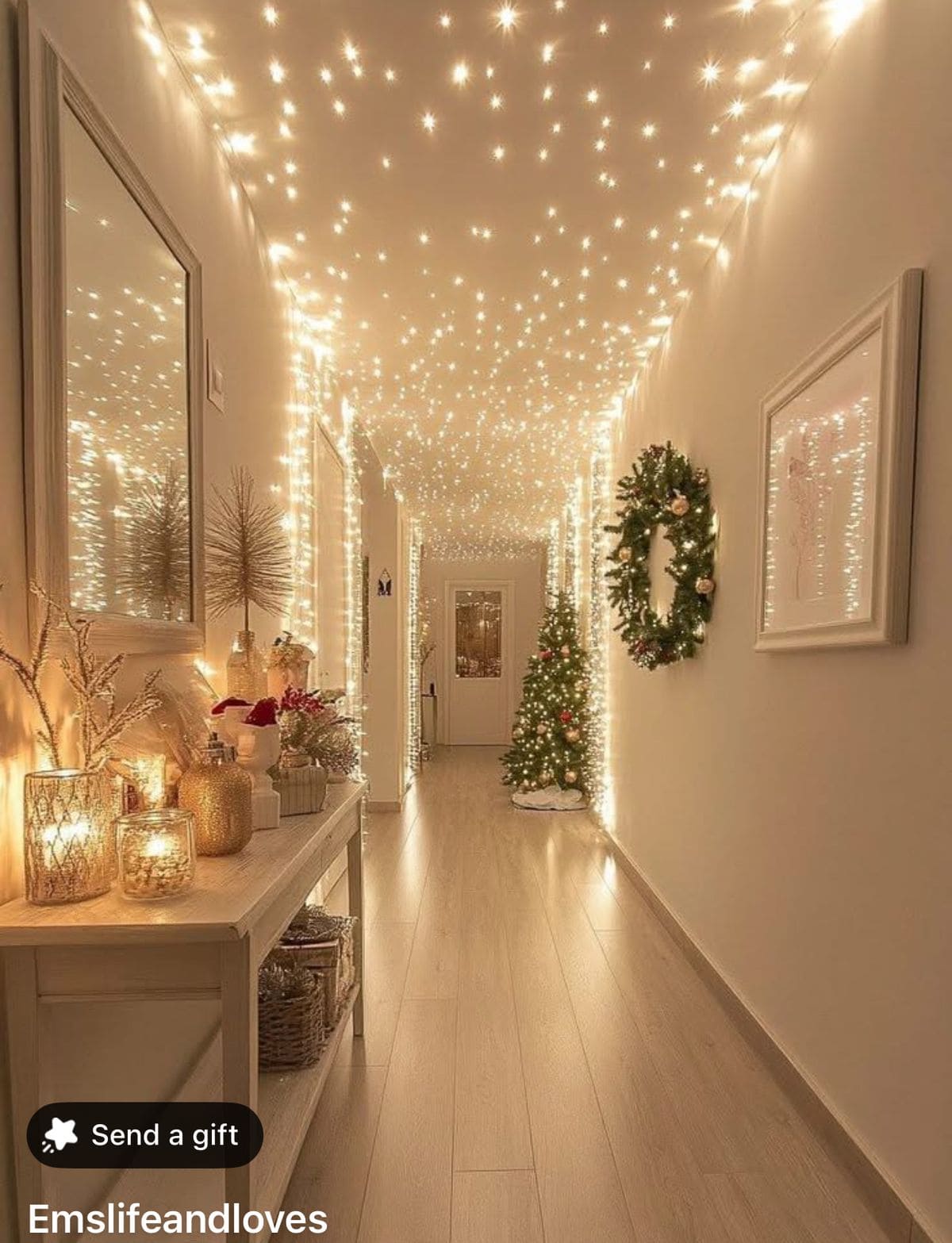 Twinkling Tunnel of Lights