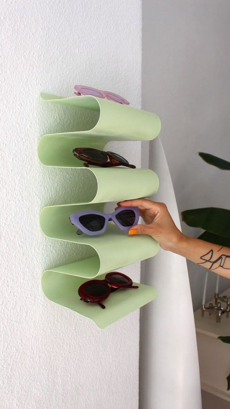 Wavy Sunglasses Wall Display