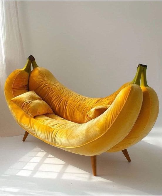 Whimsical Banana Sofa