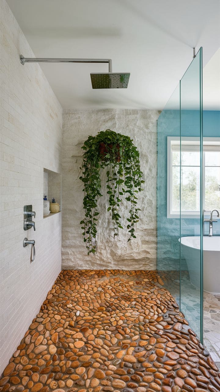 Zen Pebble Shower Retreat