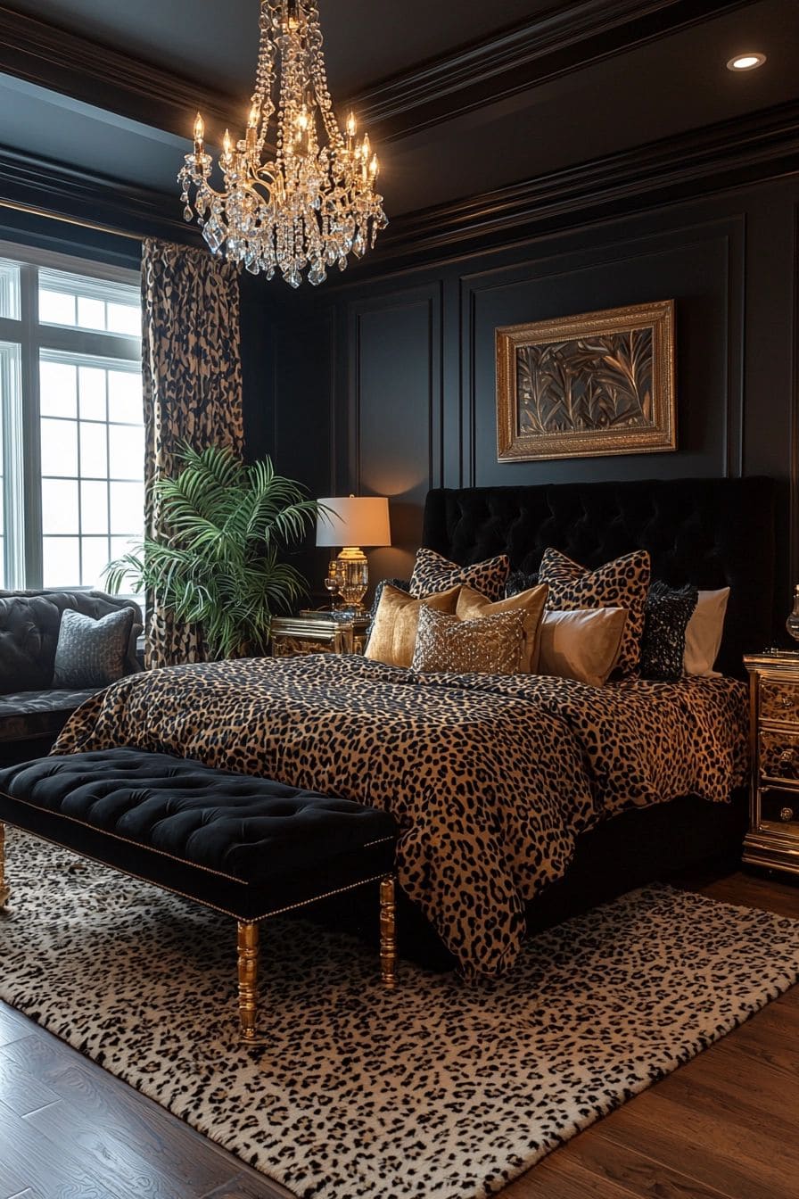 Bold Black Bedroom Decor