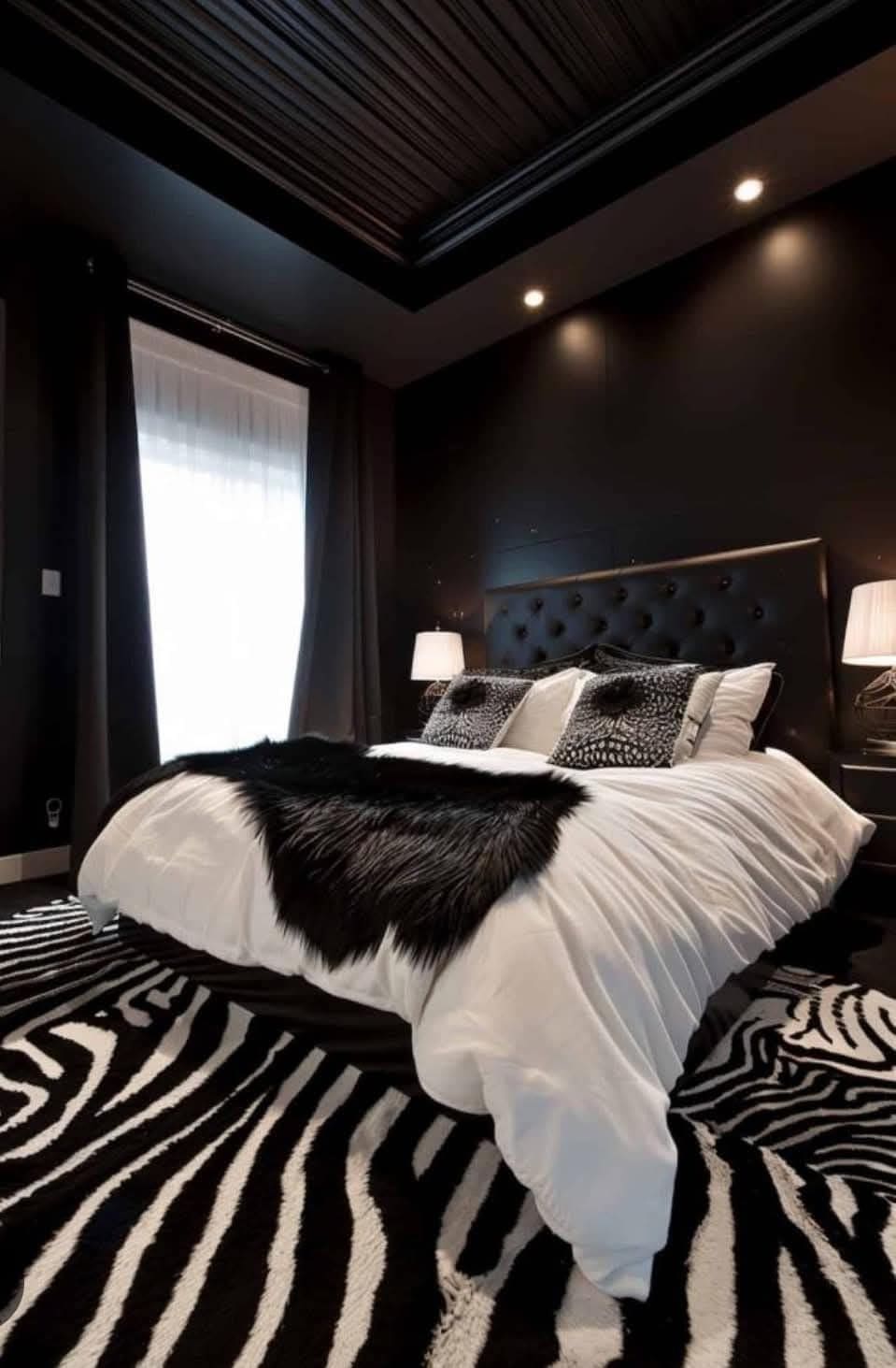 Bold Zebra-Inspired Bedroom Retreat