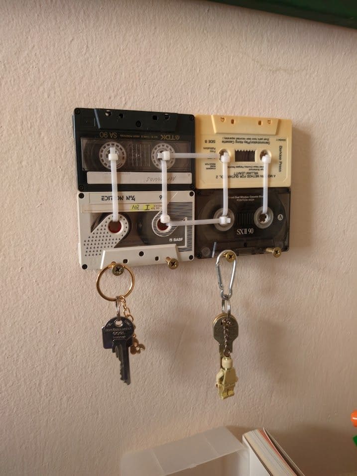 Cassette Tape Key Holder Wall Rack