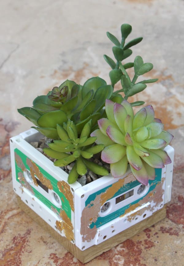 Cassette Tape Succulent Planter