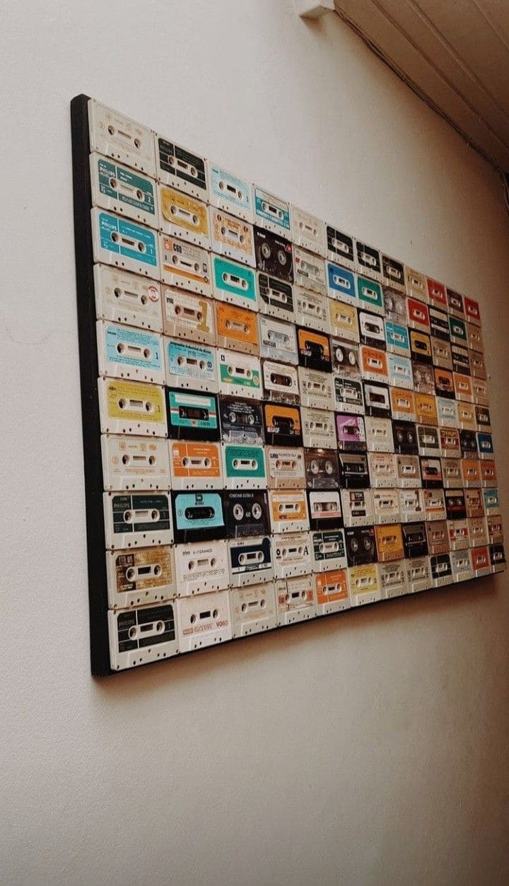 Cassette Tape Wall Art Panel
