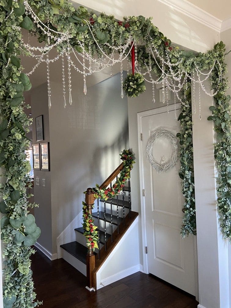 Christmas Garland Entryway Décor