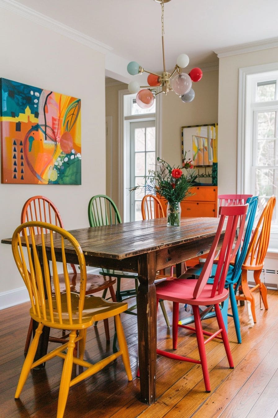 Eclectic Rainbow Dining Delight