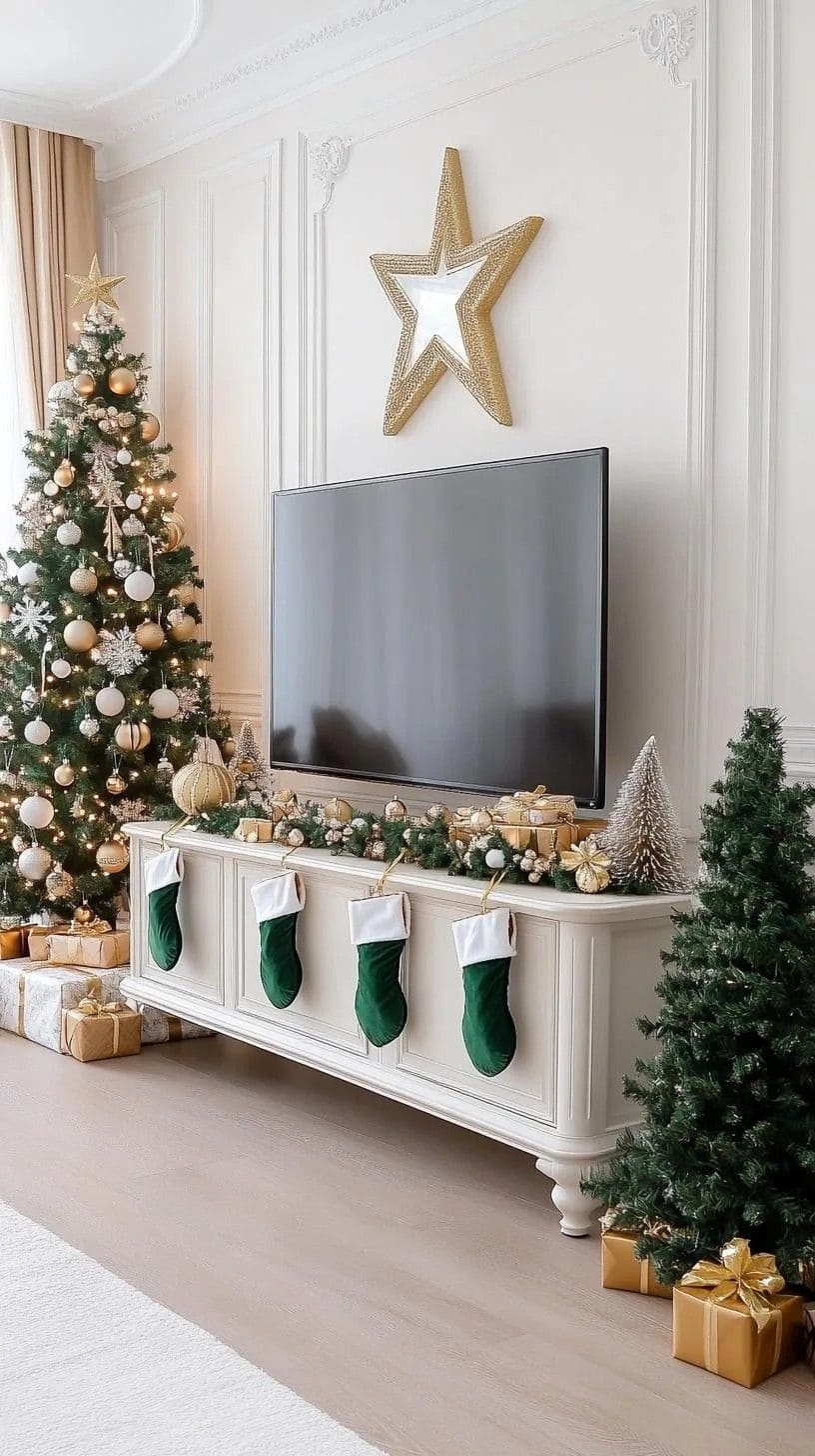 Elegant Christmas Living Room Decor Ideas
