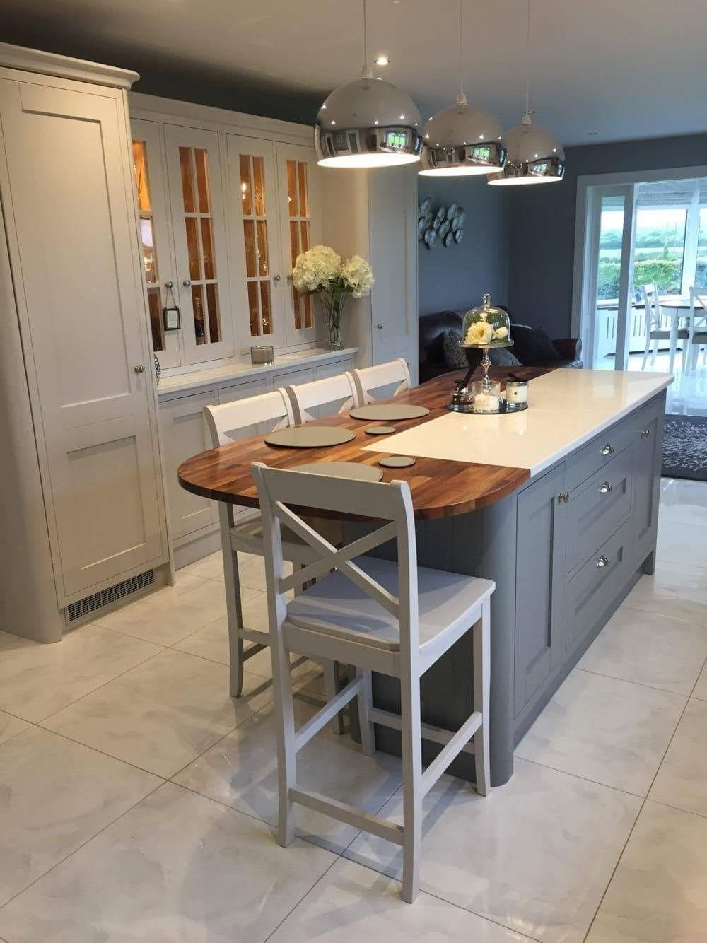 Elegant Kitchen Island Dining Spot