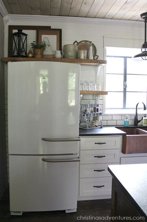 Farmhouse Fridge Top Display Shelf