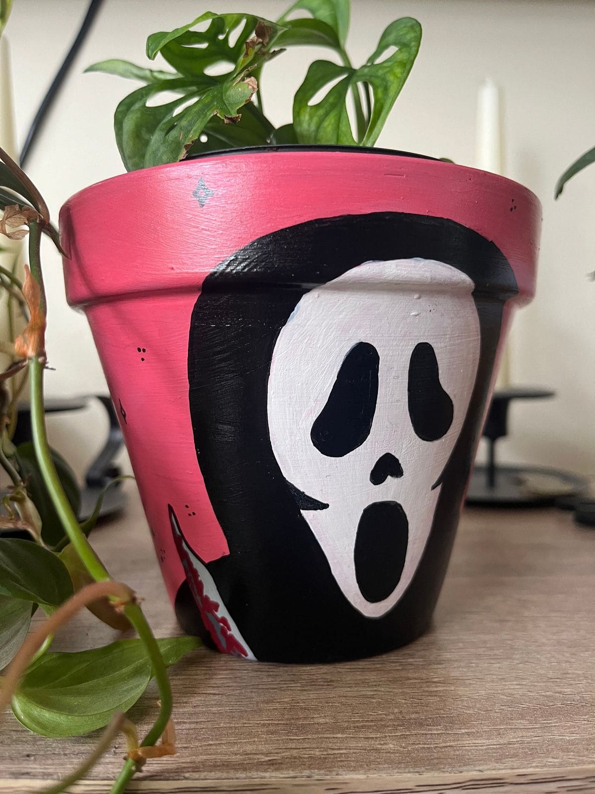 Ghostface Halloween Planter
