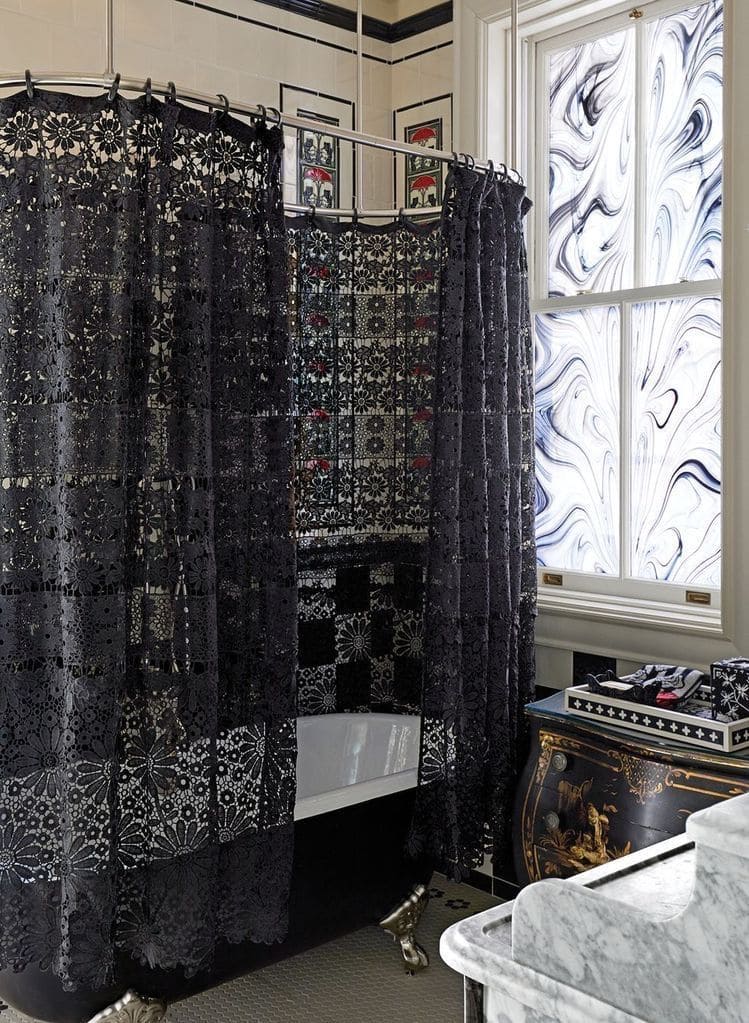 Gothic Lace Bathroom Retreat
