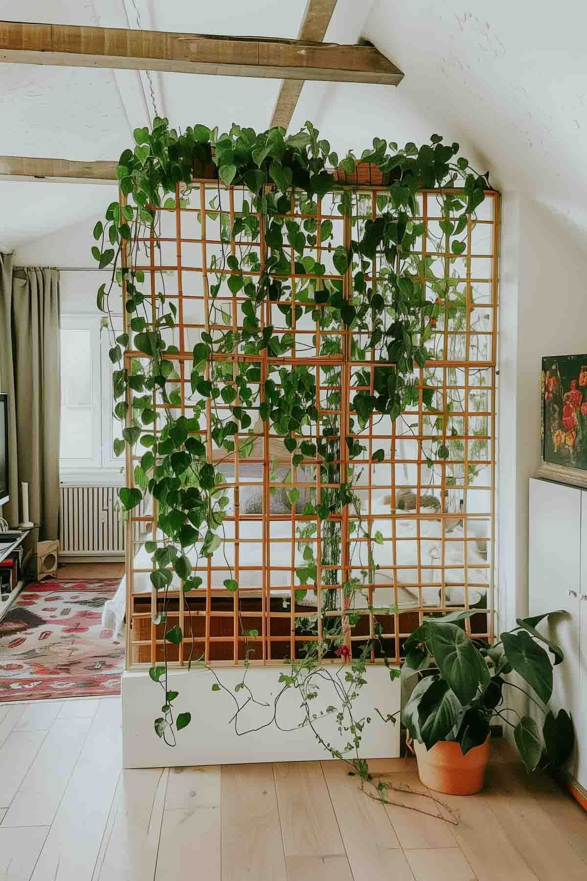 Green Plant Wall Divider