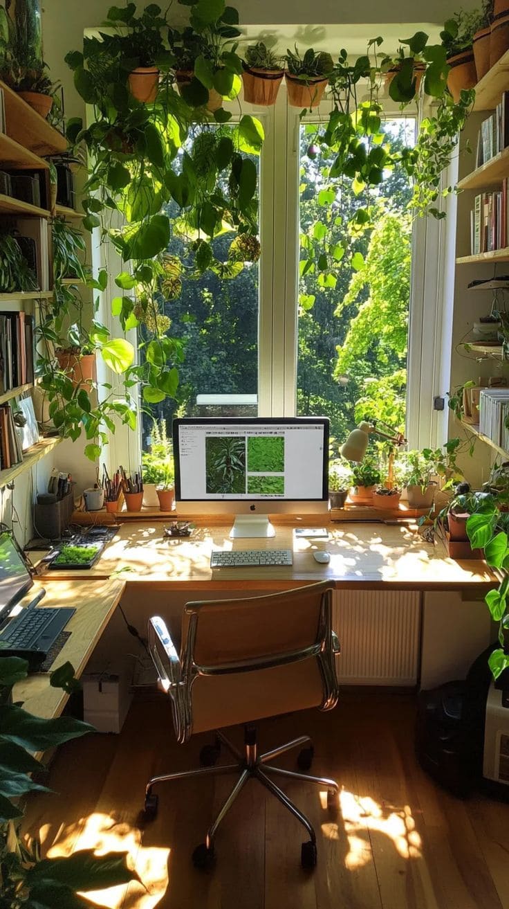 Green Sanctuary Home Office Space