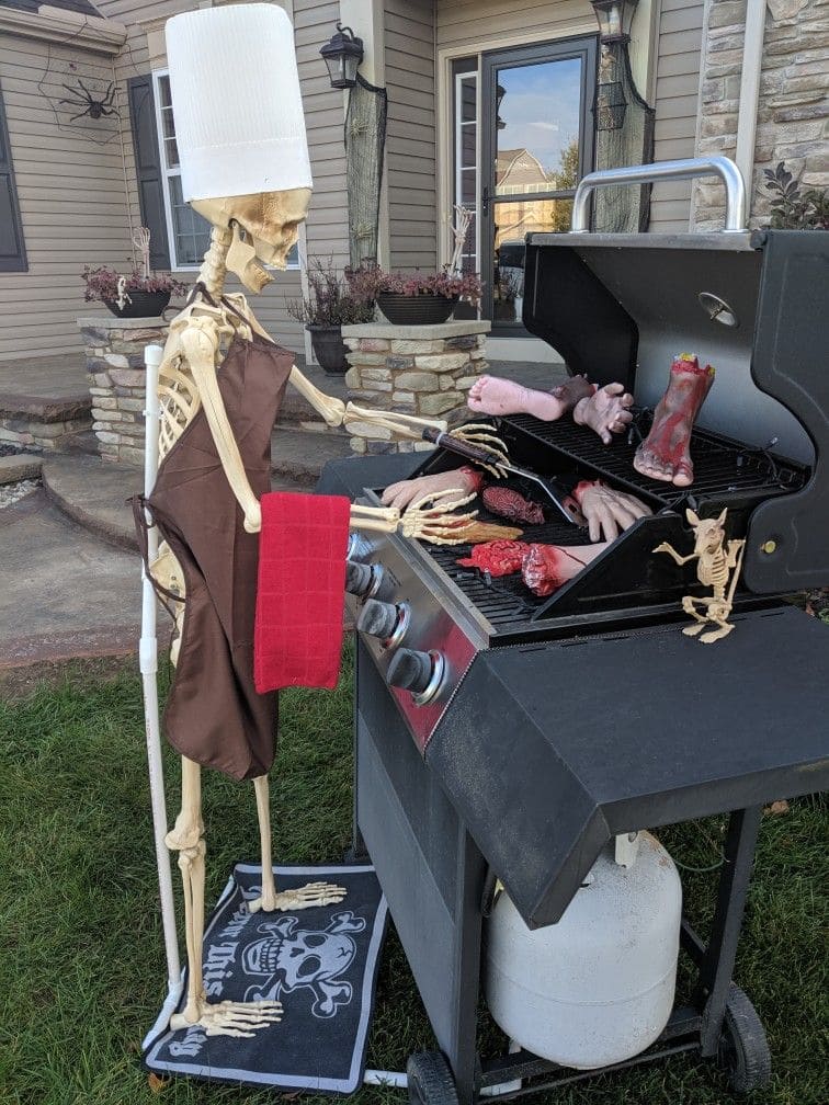 Halloween Skeleton BBQ Party