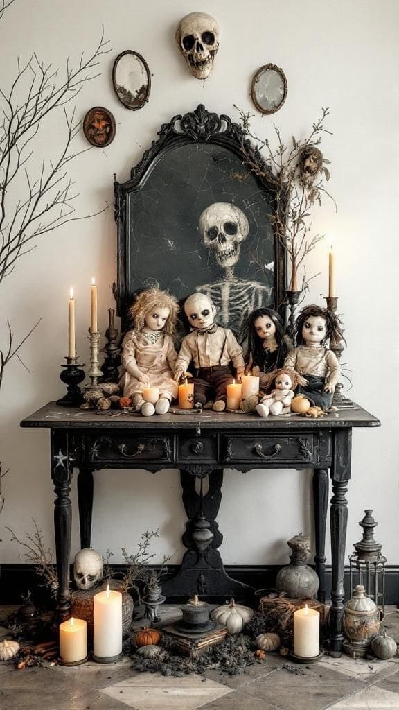 Haunted Doll Parlor Display