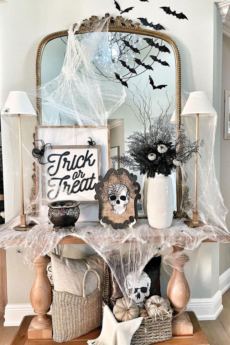 Haunted Entryway Console Display