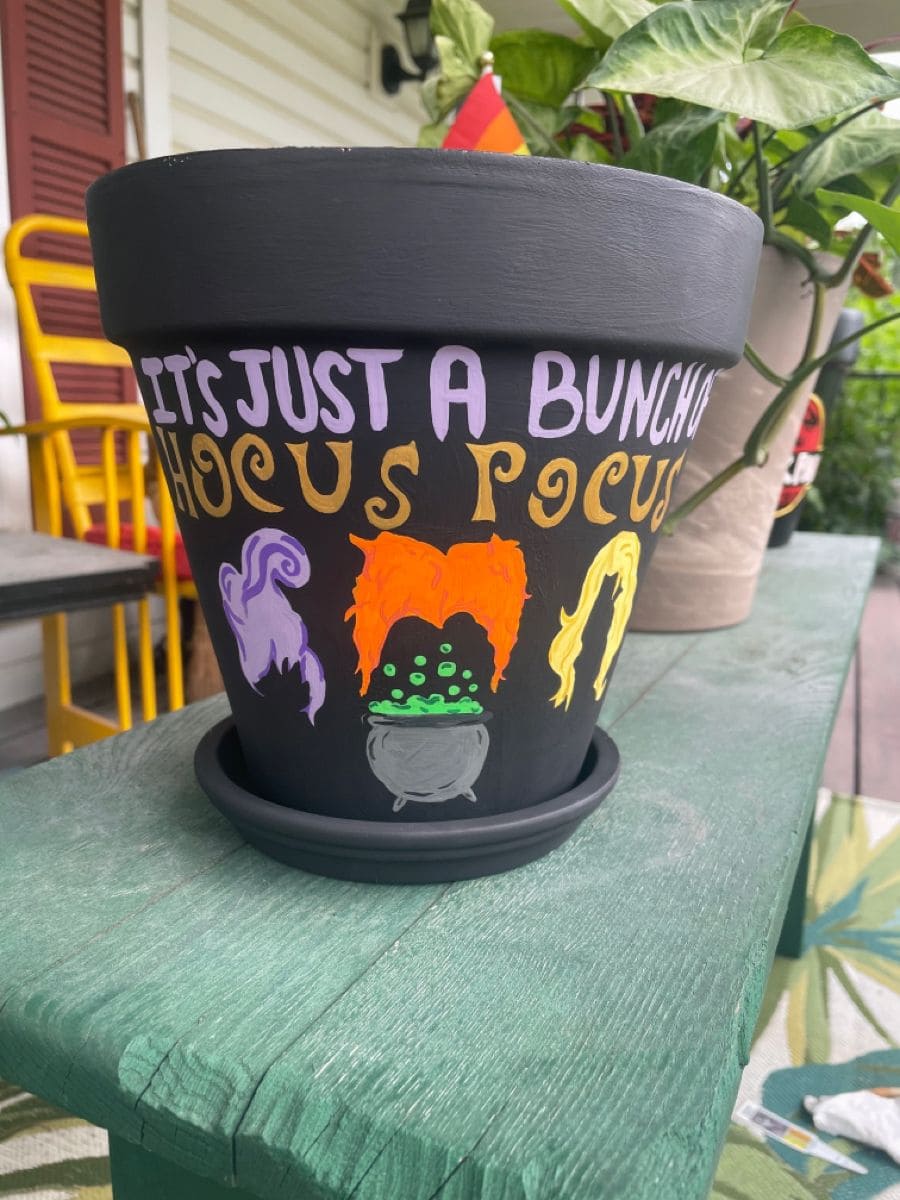 Hocus Pocus Halloween Planter
