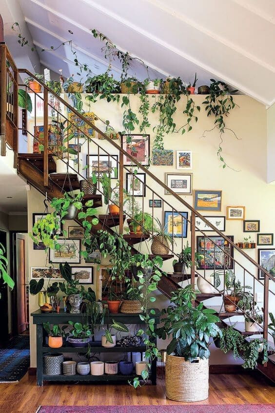 Lively Staircase Green Oasis