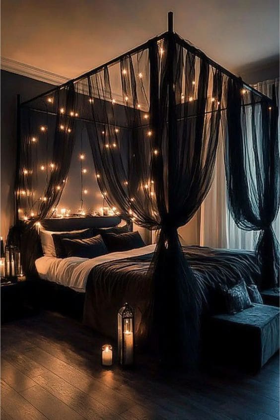 Midnight Romance Black Bedroom