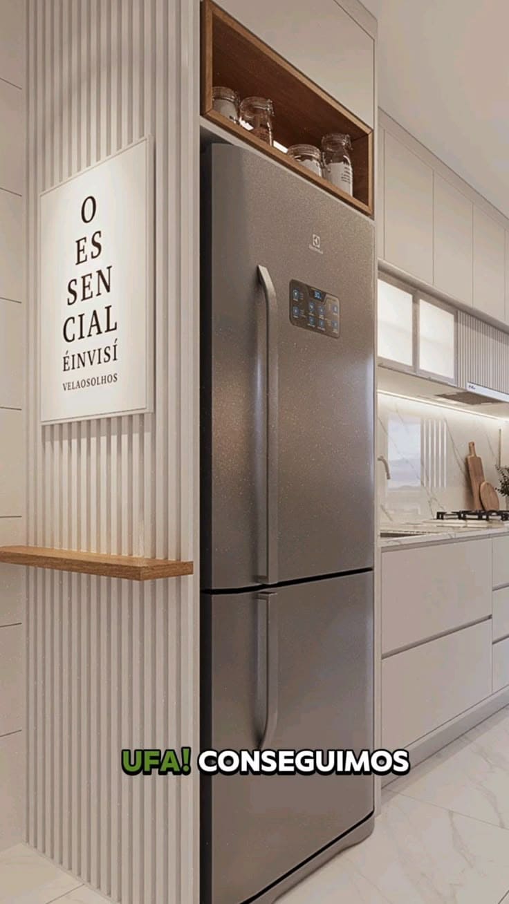 Minimalist Fridge Top Jar Storage