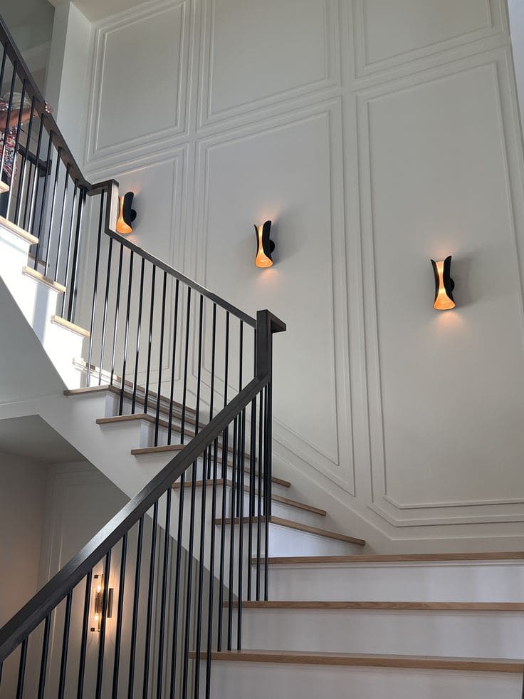 Modern Panel Wall Lighting for Staircase Drama