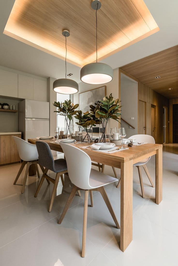 Modern Serenity Dining Space