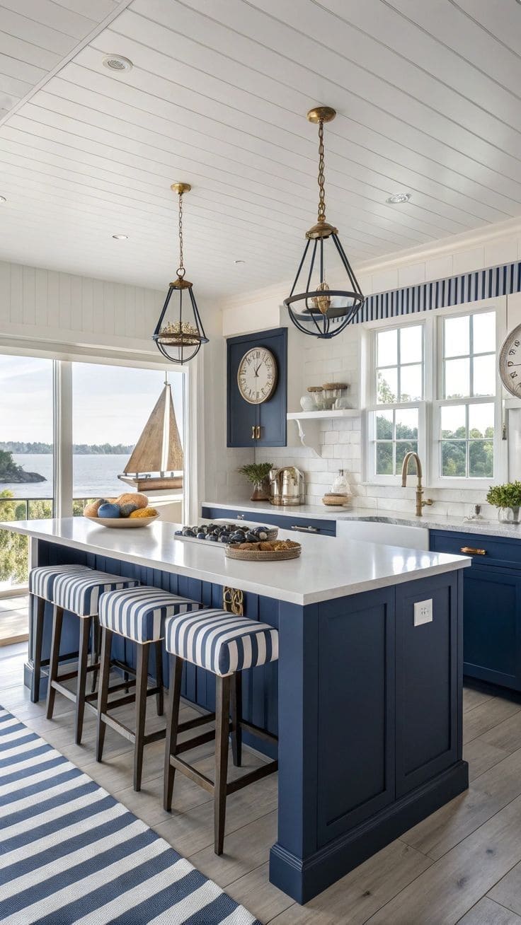 Nautical-Inspired Coastal Kitchen