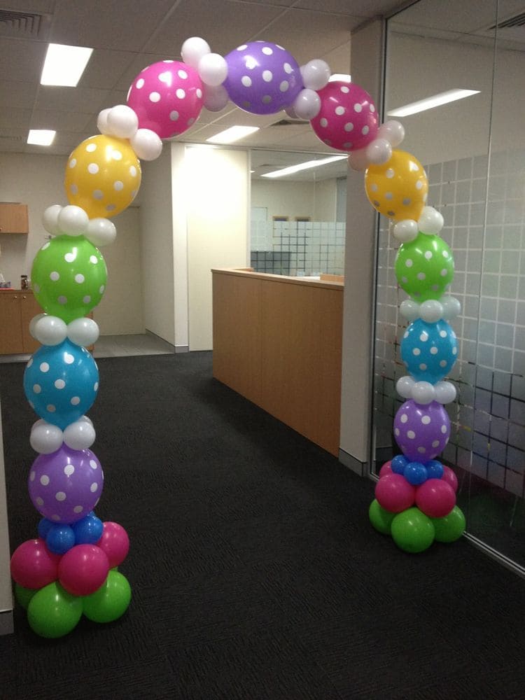 Polka Dot Balloon Entrance Arch