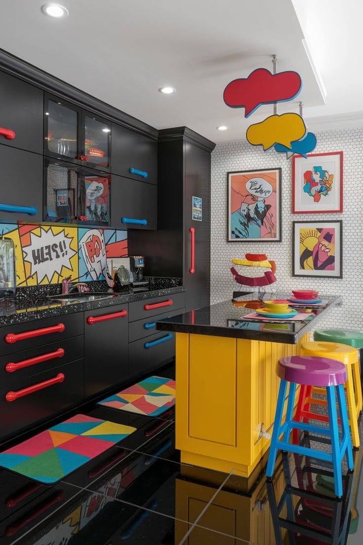 Pop Art Inspired Dining Space