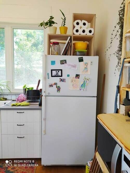 Practical Fridge Top Cubby Storage